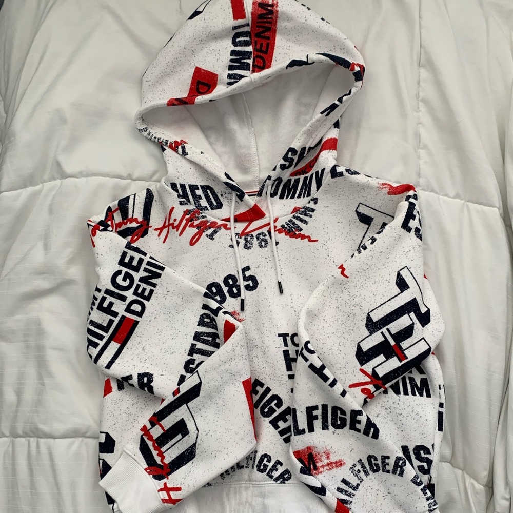 WOMENS TOMMY HILFIGER CROPPED SWEATSHIRT